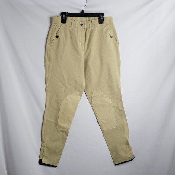 NEW TRAINER'S CHOICE Knee Patch Breeches Riding Pants 24R BEIGE TAN w Pockets - Picture 2 of 8